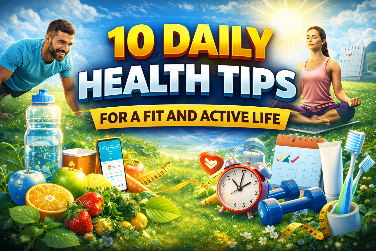 10 Daily Health Tips for a Fit and Active Life