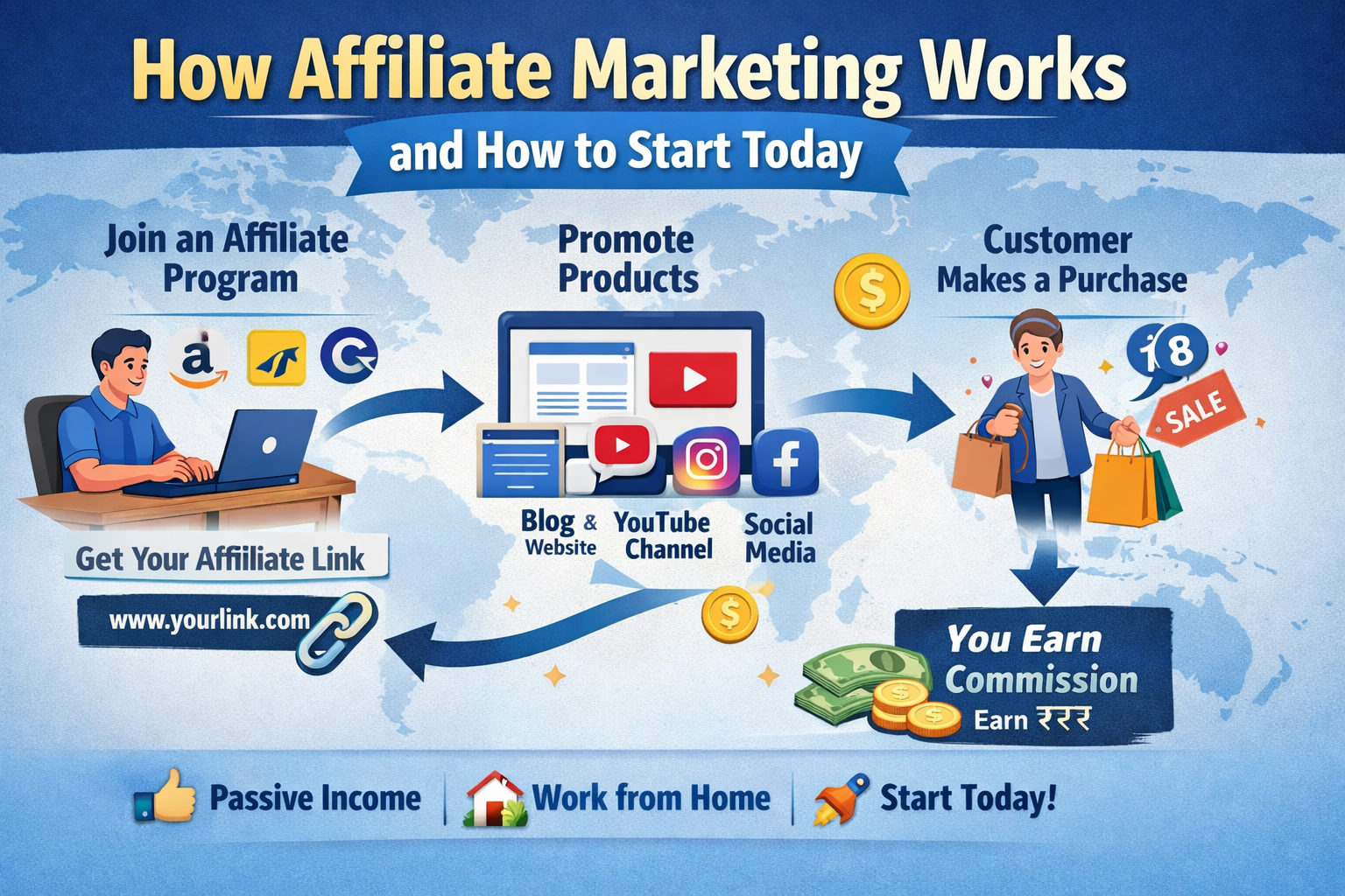 How Affiliate Marketing Works and How to Start Today