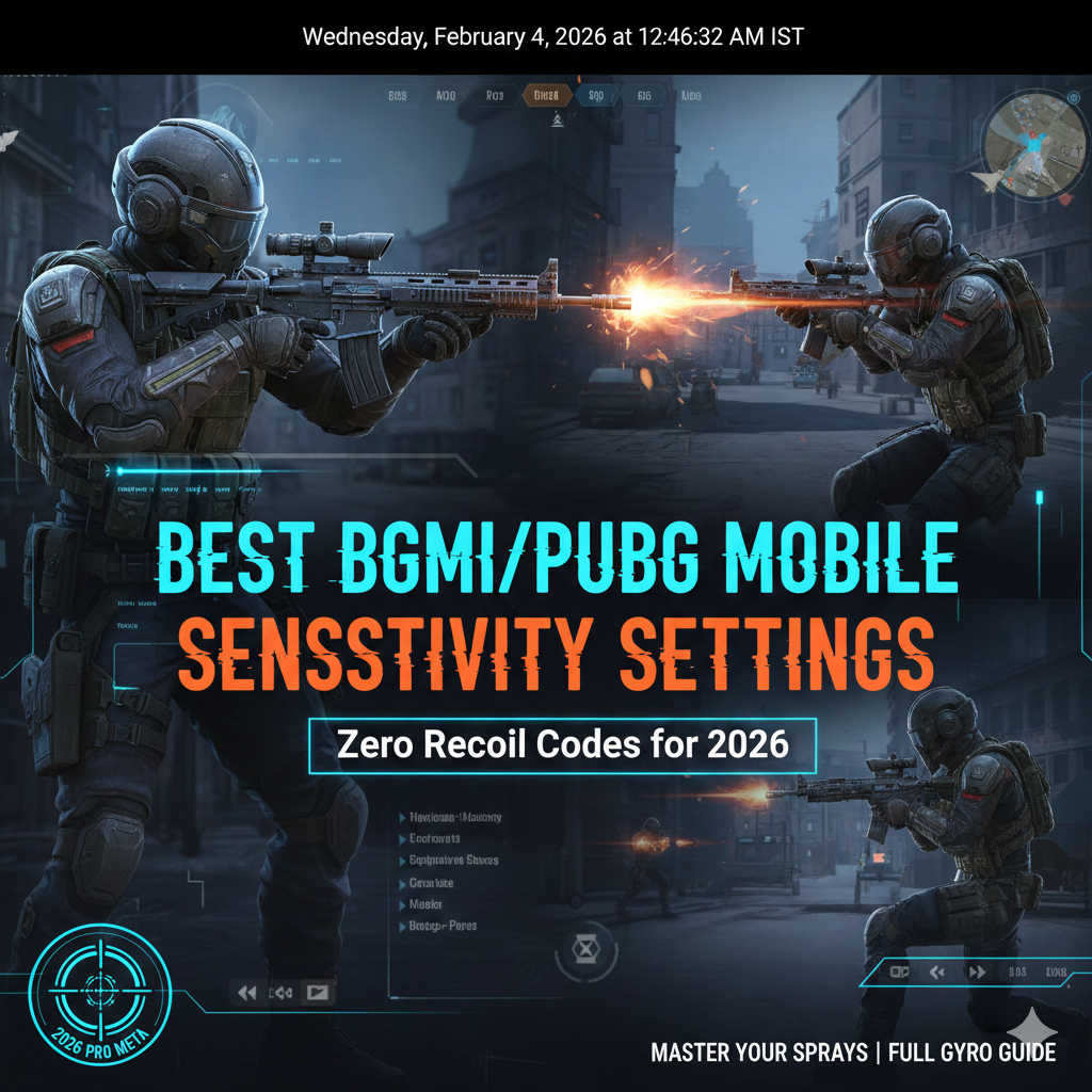 Best BGMI/PUBG Mobile Sensitivity Settings: Zero Recoil Codes for 2026