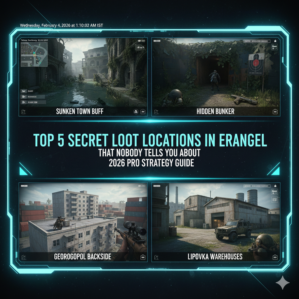 Top 5 Secret Loot Locations in Erangel that Nobody Tells You About