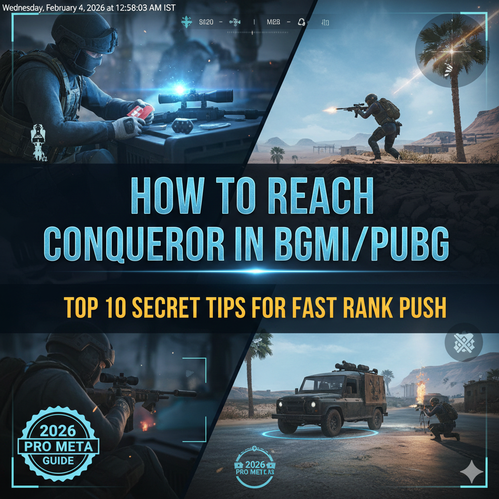 How to Reach Conqueror in BGMI/PUBG: Top 10 Secret Tips for Fast Rank Push